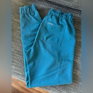 Jaanuu Caribbean Blue Scrub Pants XS